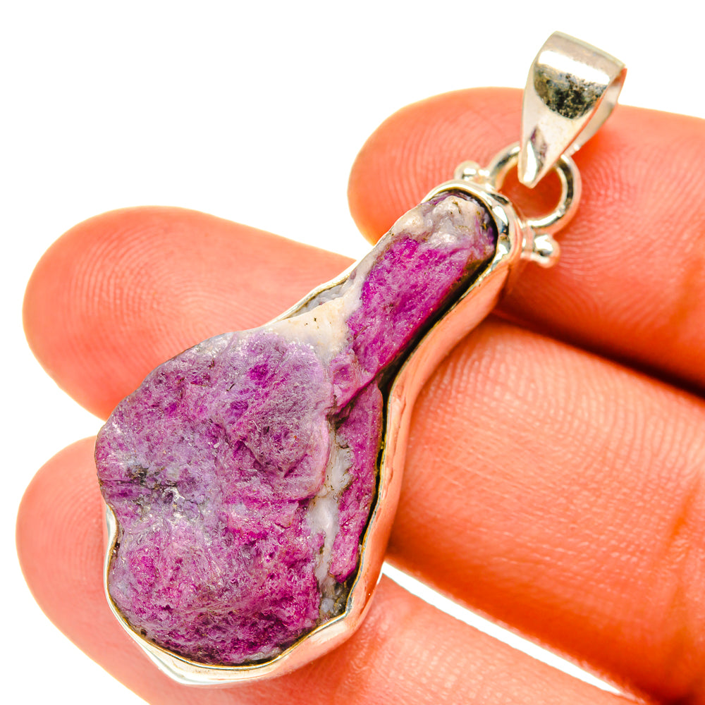 Ruby Fuchsite Pendants handcrafted by Ana Silver Co - PD3158