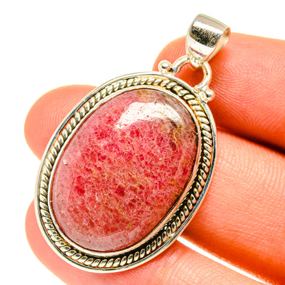 Rhodonite Pendants handcrafted by Ana Silver Co - PD3160
