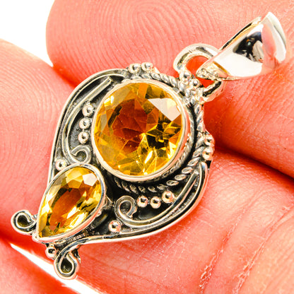 Mexican Fire Agate Pendants handcrafted by Ana Silver Co - PD31603