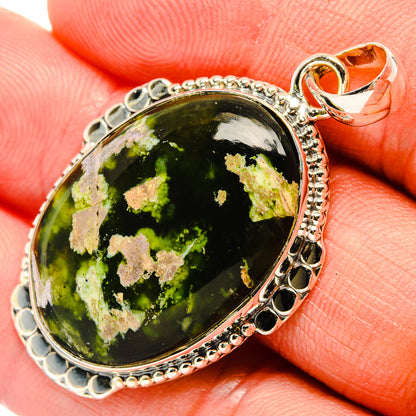 Ruby Zoisite Pendants handcrafted by Ana Silver Co - PD31630