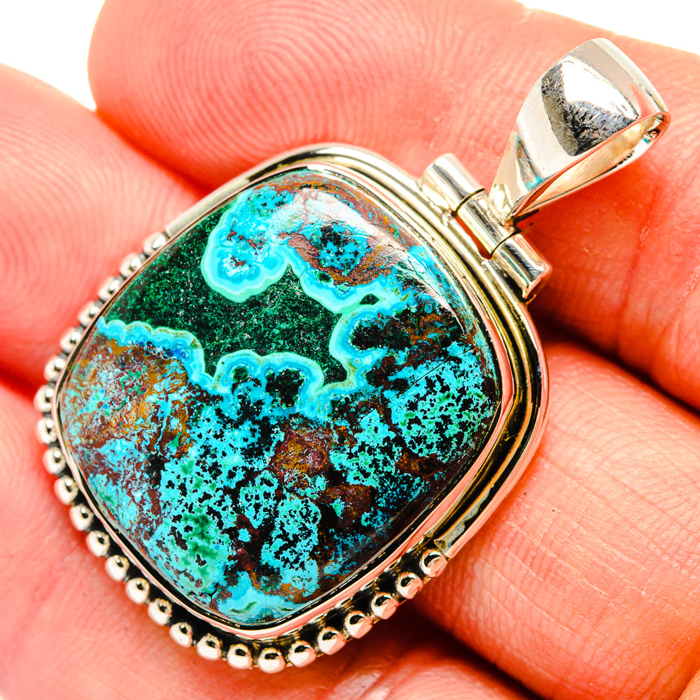 Malachite Pendants handcrafted by Ana Silver Co - PD31638