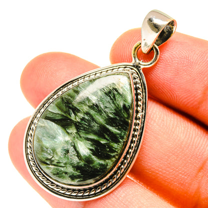 Seraphinite Pendants handcrafted by Ana Silver Co - PD3165