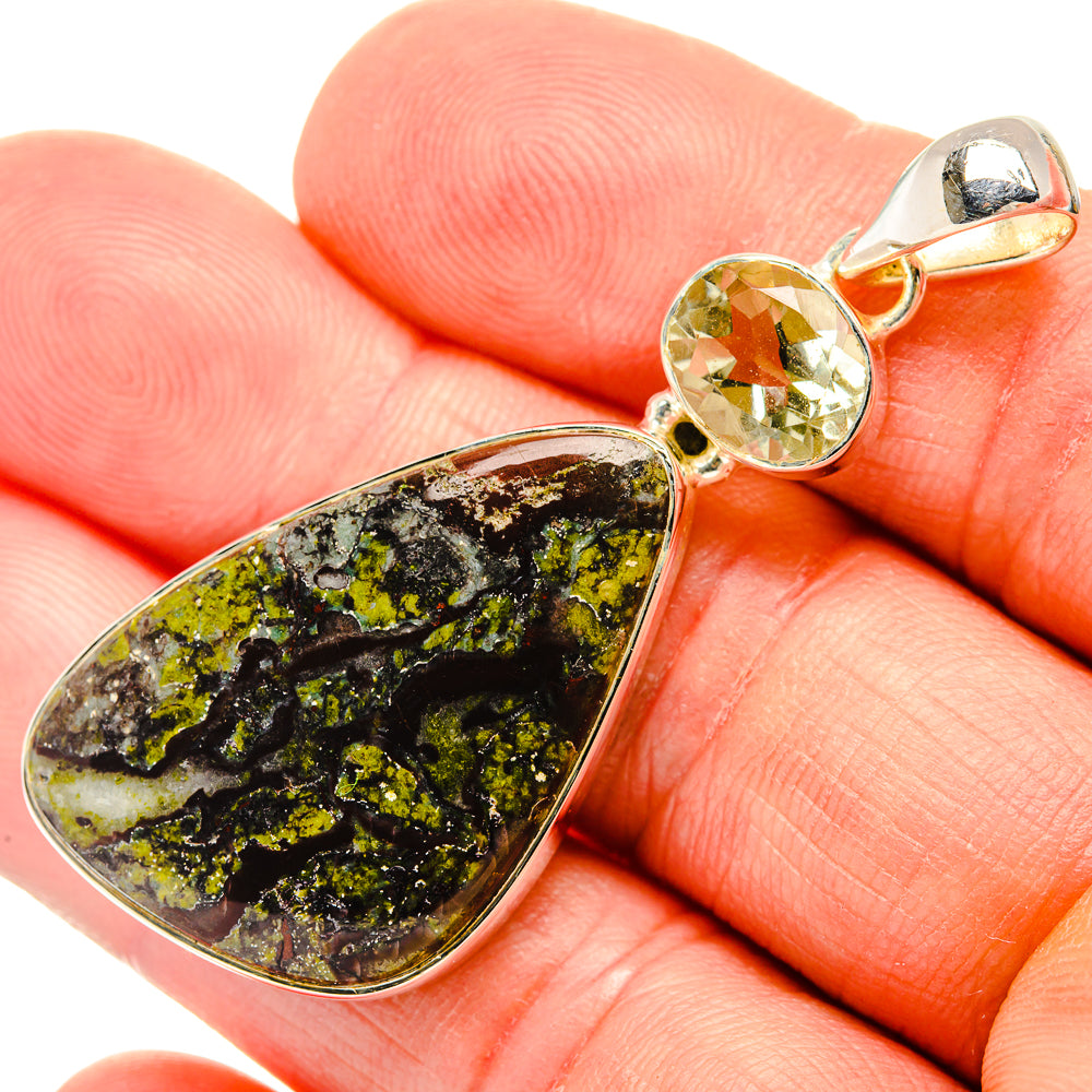 Chrysocolla Pendants handcrafted by Ana Silver Co - PD31678