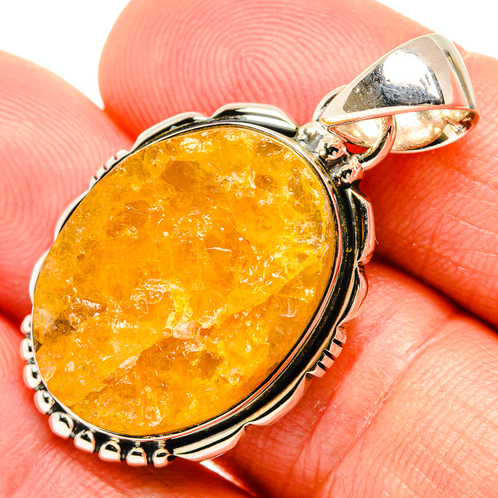 Lemon Chrysoprase Pendants handcrafted by Ana Silver Co - PD31708