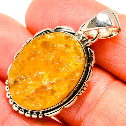 Lemon Chrysoprase Pendants handcrafted by Ana Silver Co - PD31708