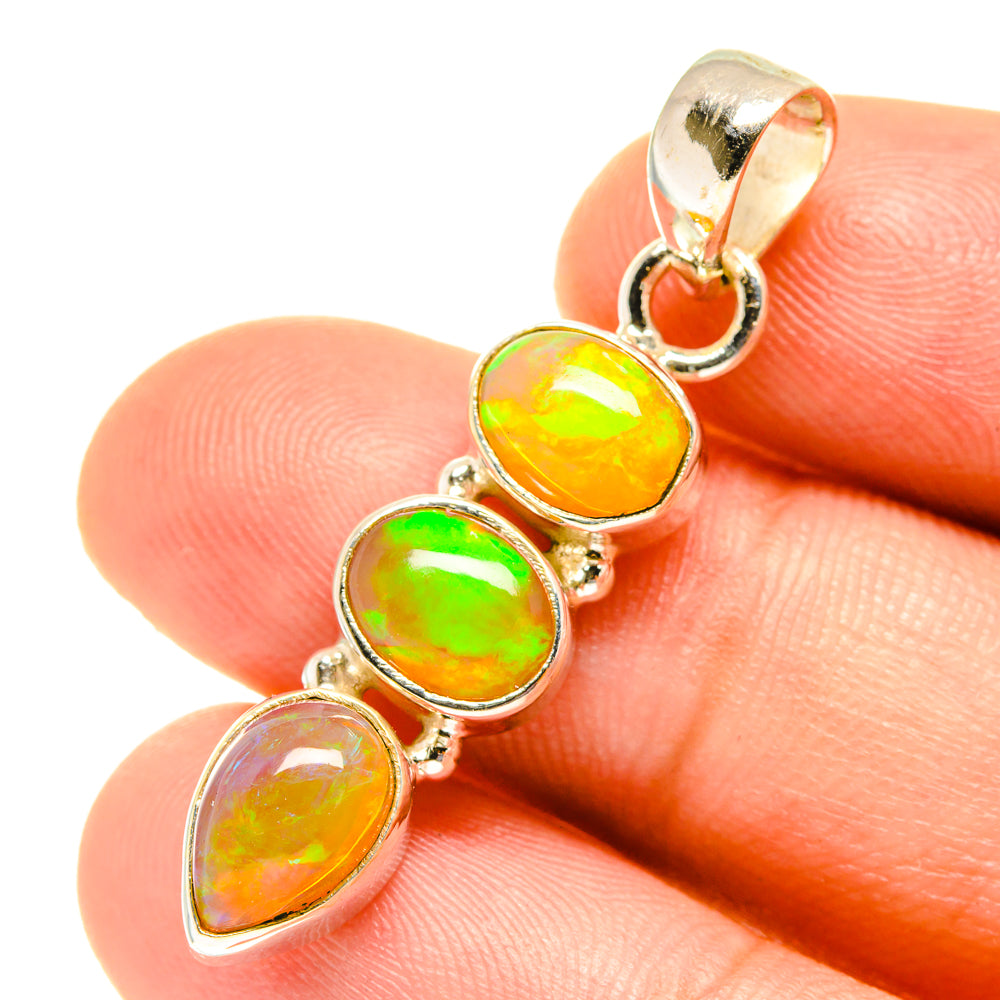 Ethiopian Opal Pendants handcrafted by Ana Silver Co - PD3171