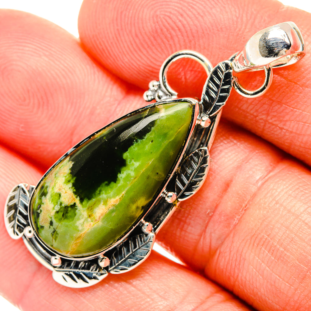 Chrome Diopside Pendants handcrafted by Ana Silver Co - PD31712