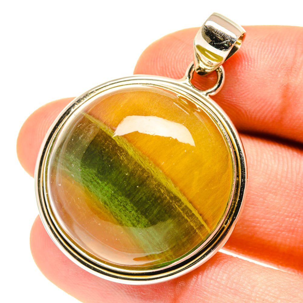 Green Fluorite Pendants handcrafted by Ana Silver Co - PD3172