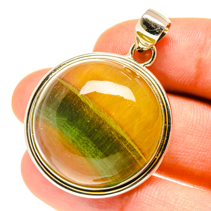 Green Fluorite Pendants handcrafted by Ana Silver Co - PD3172