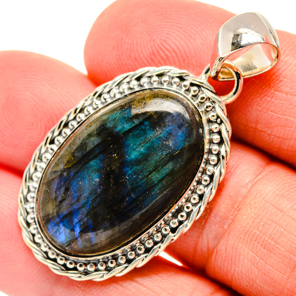 Rainbow Moonstone Pendants handcrafted by Ana Silver Co - PD31757