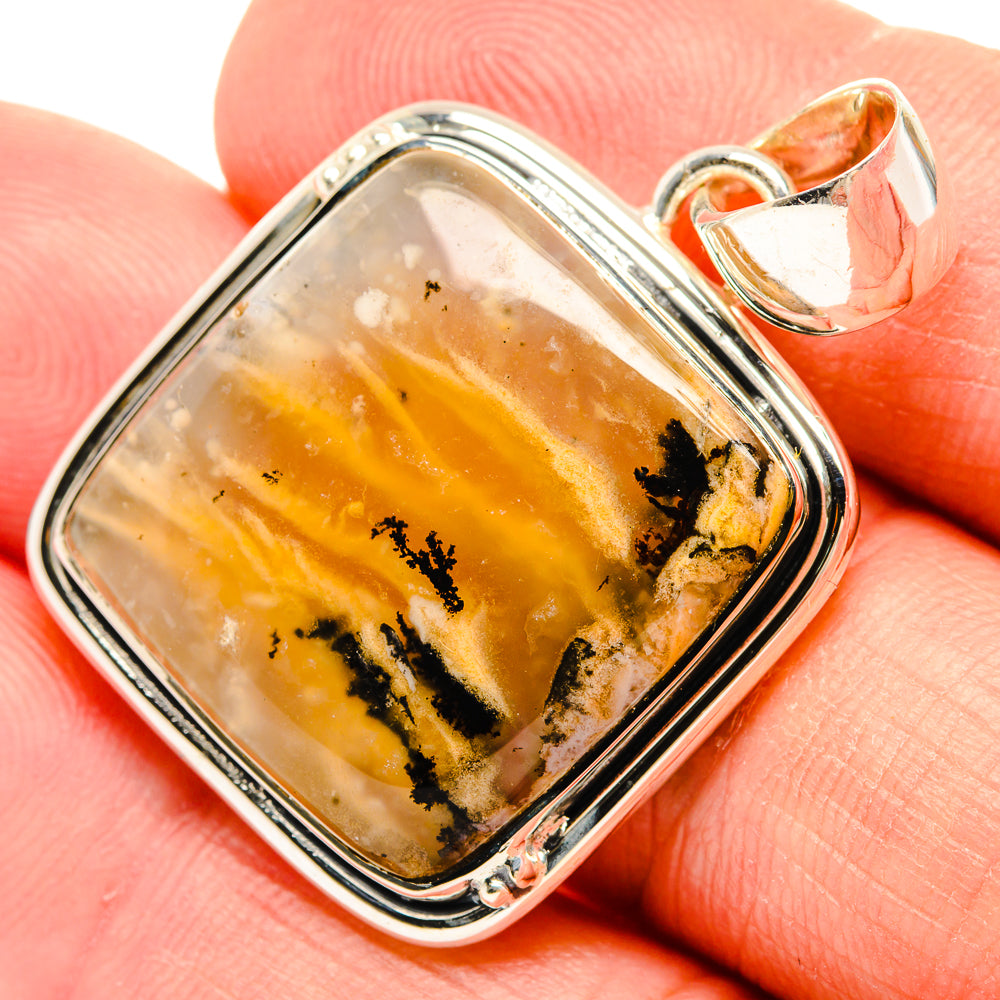 Germany Psilomelane Dendrite Pendants handcrafted by Ana Silver Co - PD31759