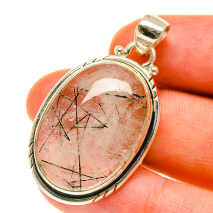 Tourmalinated Quartz Pendants handcrafted by Ana Silver Co - PD3176