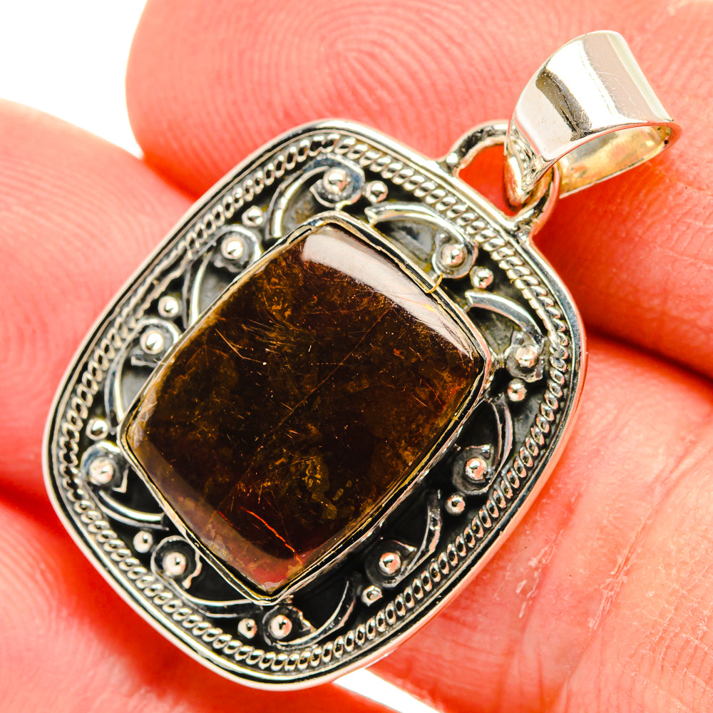 Green Tourmaline Pendants handcrafted by Ana Silver Co - PD31760