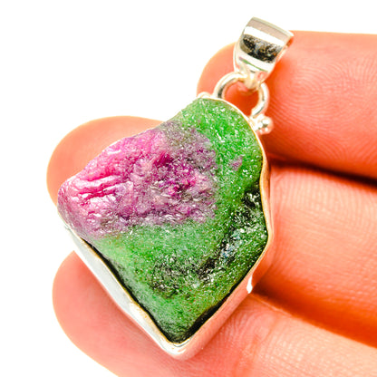 Ruby Zoisite Pendants handcrafted by Ana Silver Co - PD3177