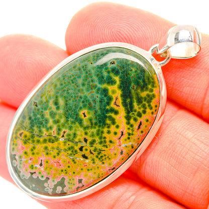 Dendritic Opal Pendants handcrafted by Ana Silver Co - PD31770