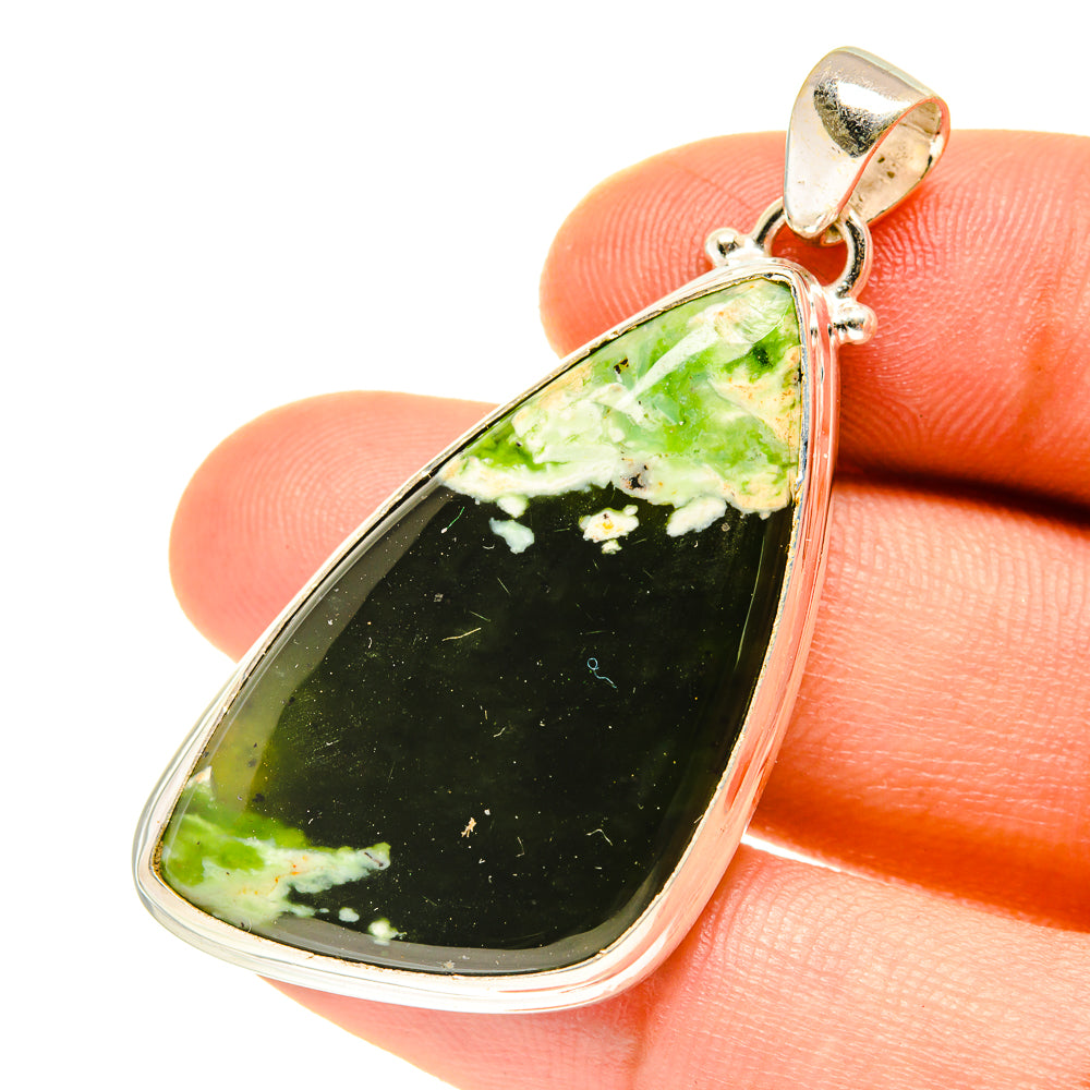 Australian Green Opal Pendants handcrafted by Ana Silver Co - PD3179