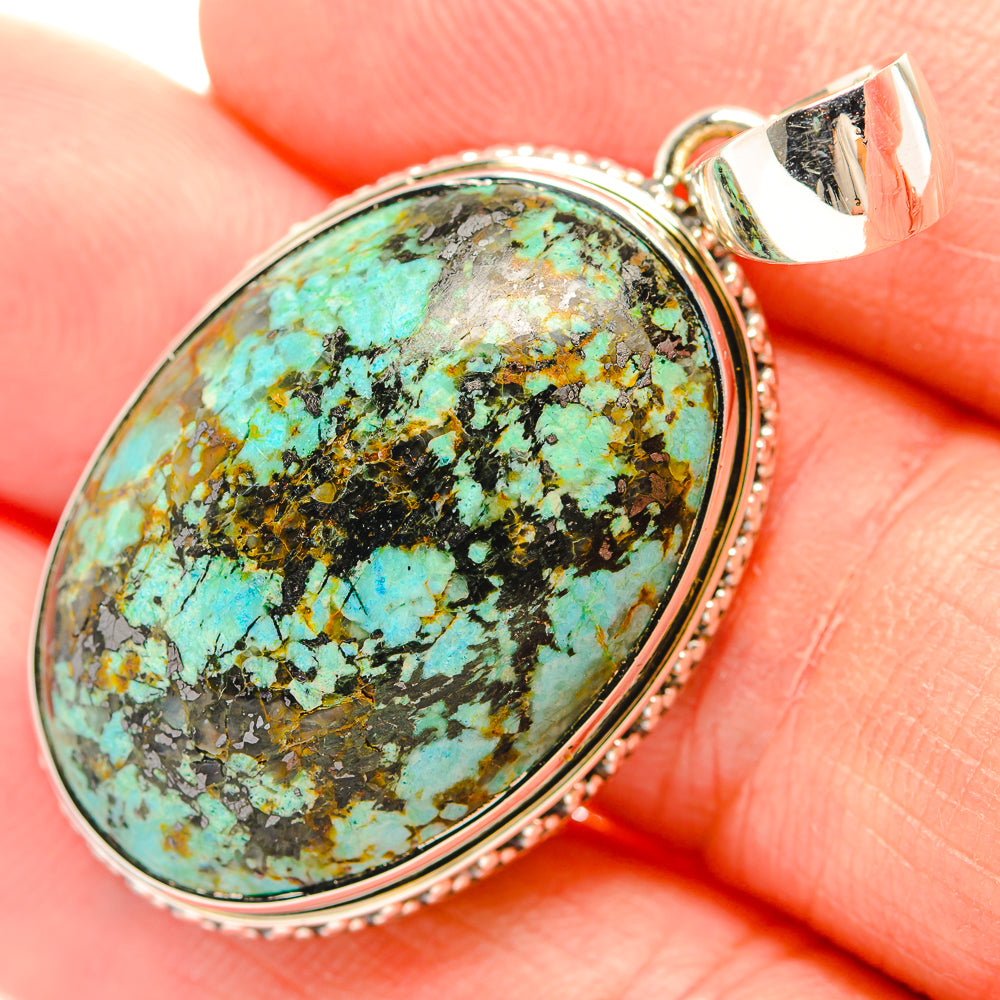 Australian Green Opal Pendants handcrafted by Ana Silver Co - PD31796