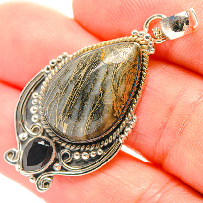 Botswana Agate Pendants handcrafted by Ana Silver Co - PD31806