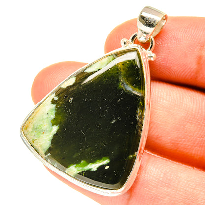 Australian Green Opal Pendants handcrafted by Ana Silver Co - PD3183