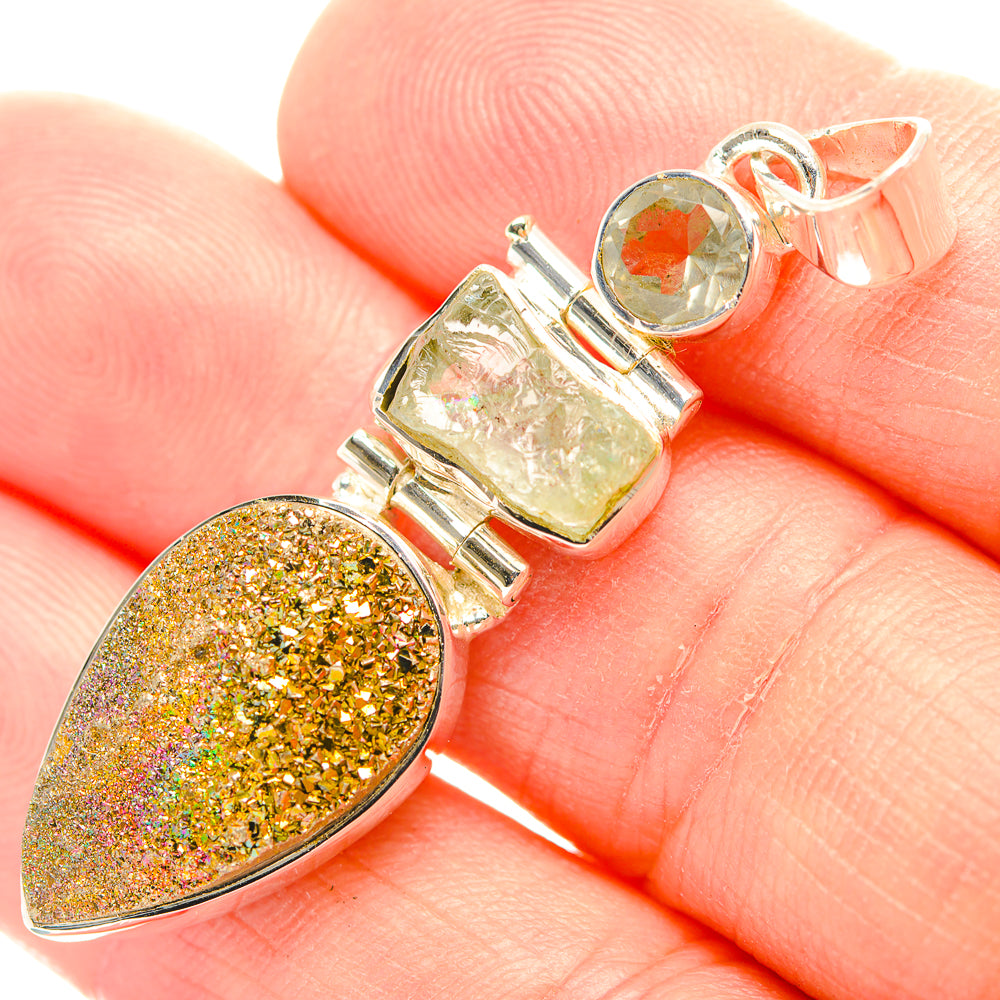 Seraphinite Pendants handcrafted by Ana Silver Co - PD31843