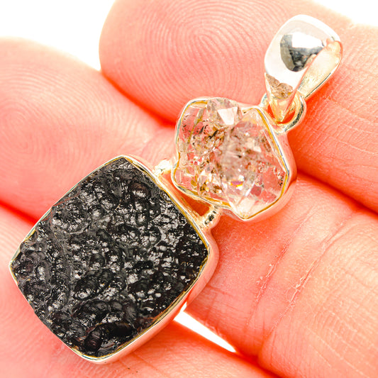 Tektite Pendants handcrafted by Ana Silver Co - PD31849