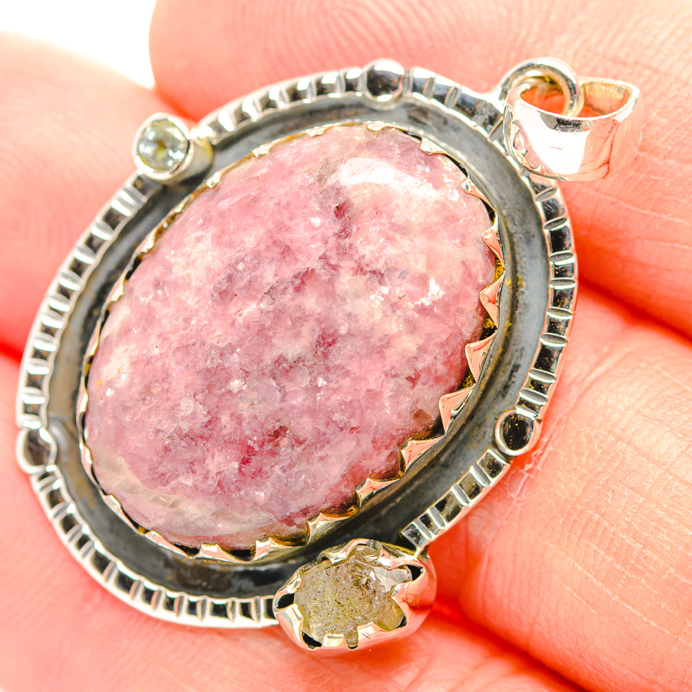 Lepidolite Pendants handcrafted by Ana Silver Co - PD31851