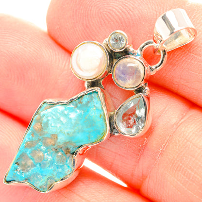 Chrysocolla Pendants handcrafted by Ana Silver Co - PD31856