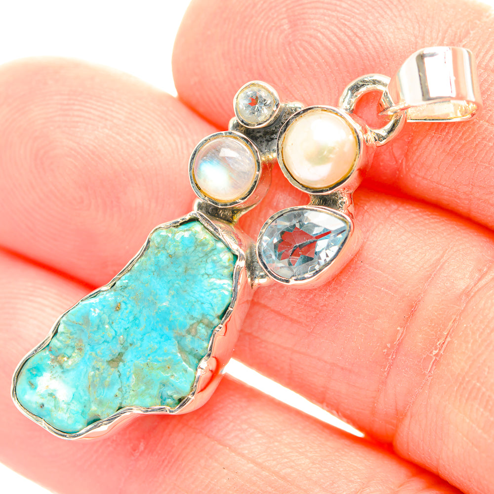 Chrysocolla Pendants handcrafted by Ana Silver Co - PD31857