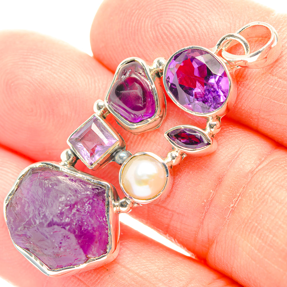Amethyst Pendants handcrafted by Ana Silver Co - PD31859