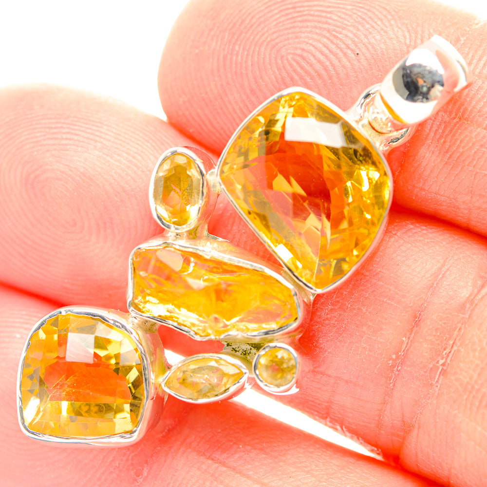 Citrine Pendants handcrafted by Ana Silver Co - PD31865