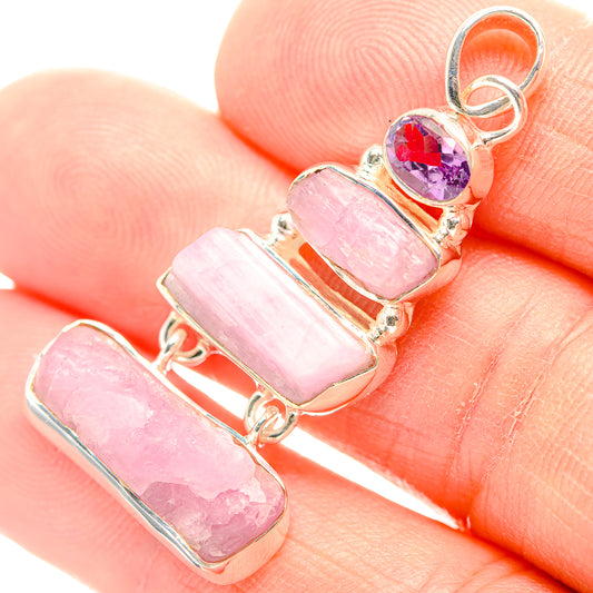 Kunzite Pendants handcrafted by Ana Silver Co - PD31867