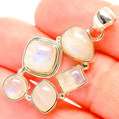 Rainbow Moonstone Pendants handcrafted by Ana Silver Co - PD31882