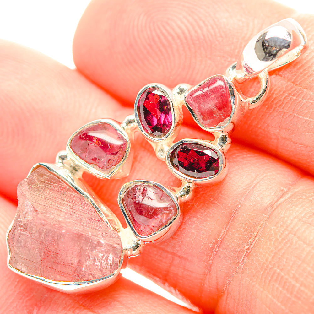 Rose Quartz Pendants handcrafted by Ana Silver Co - PD31887