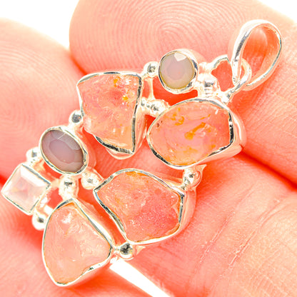 Rose Quartz Pendants handcrafted by Ana Silver Co - PD31889