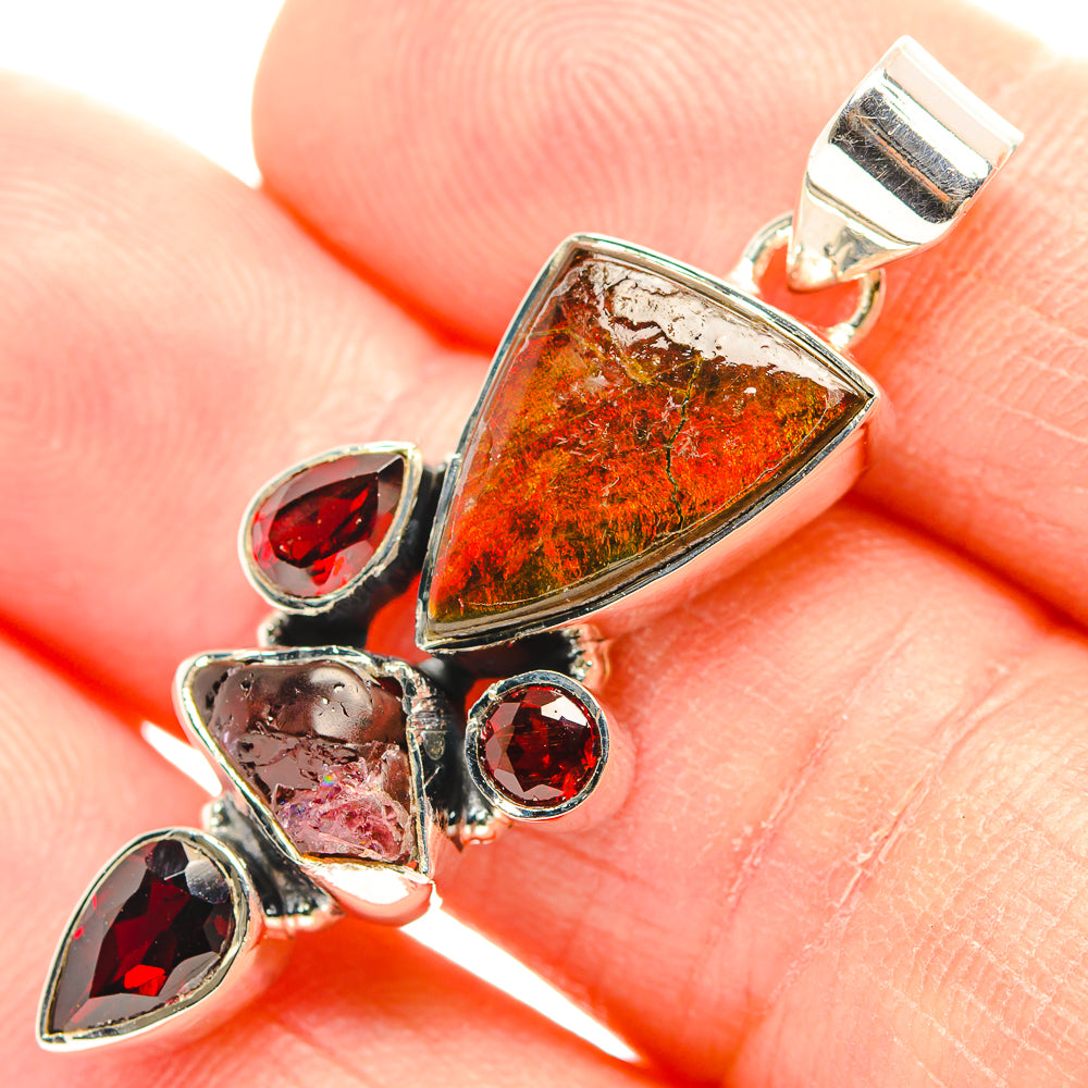 Ammolite Pendants handcrafted by Ana Silver Co - PD31898