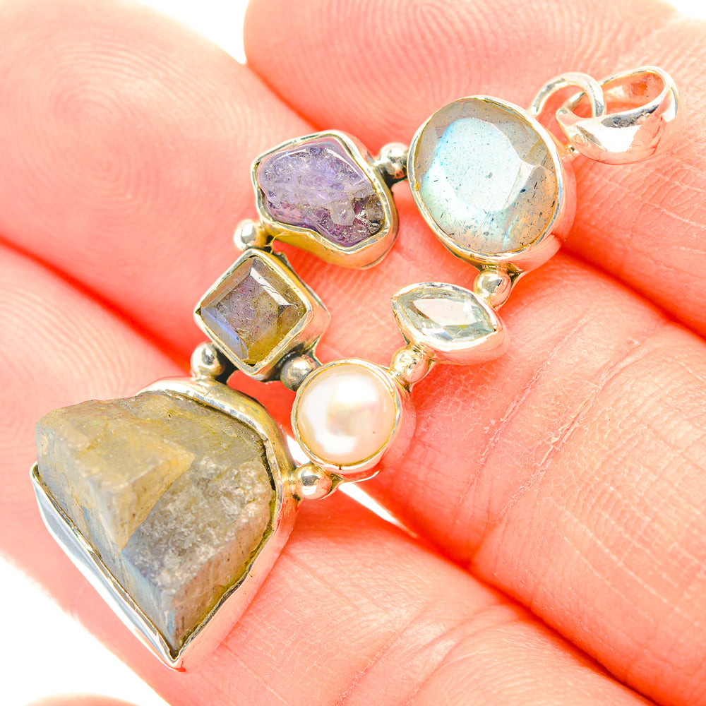 Labradorite Pendants handcrafted by Ana Silver Co - PD31899