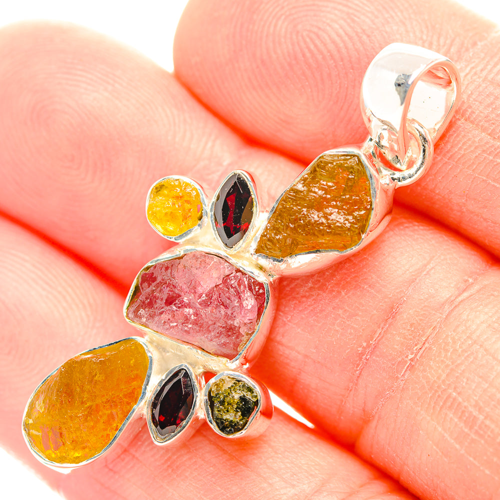 Tourmaline Pendants handcrafted by Ana Silver Co - PD31910
