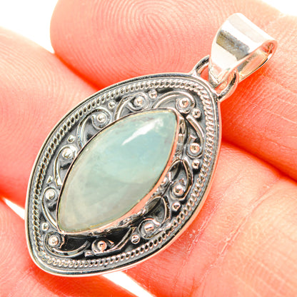 Aquamarine Pendants handcrafted by Ana Silver Co - PD31919