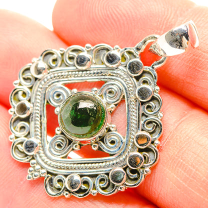 Green Tourmaline Pendants handcrafted by Ana Silver Co - PD31923