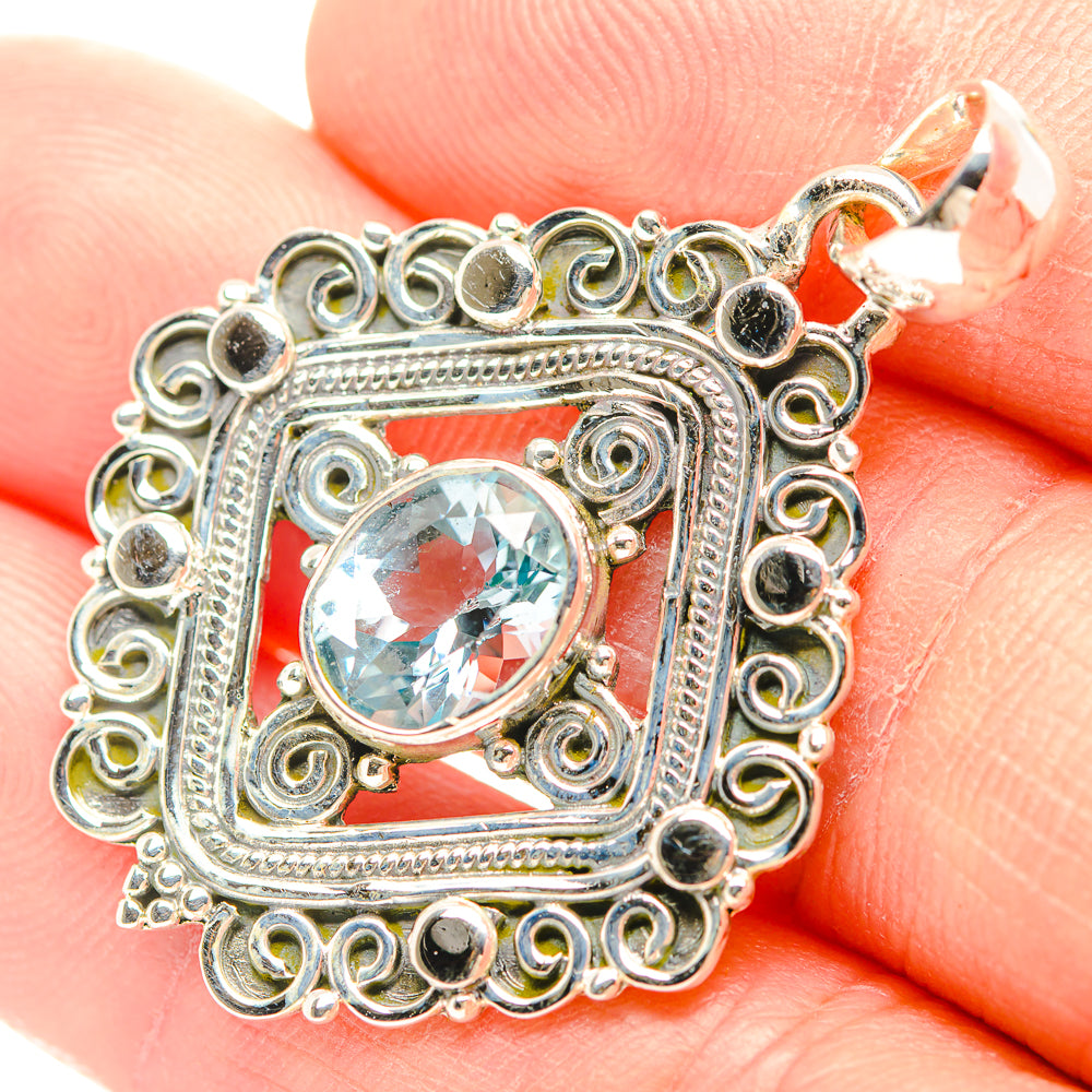 Blue Topaz Pendants handcrafted by Ana Silver Co - PD31924