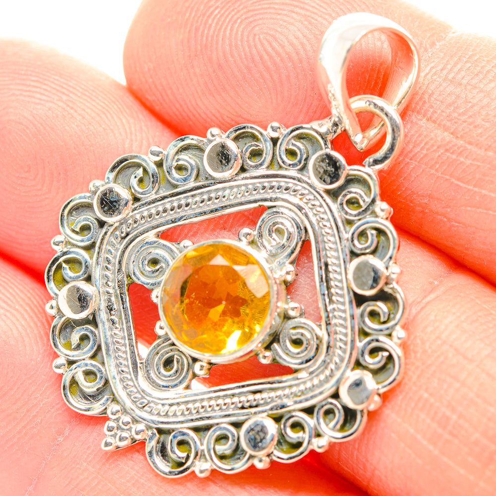 Citrine Pendants handcrafted by Ana Silver Co - PD31927