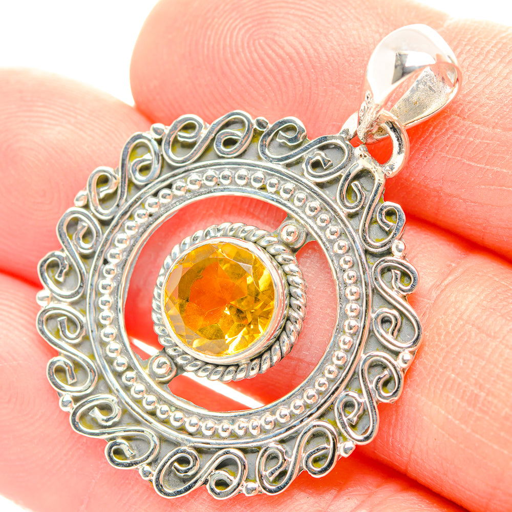 Citrine Pendants handcrafted by Ana Silver Co - PD31931