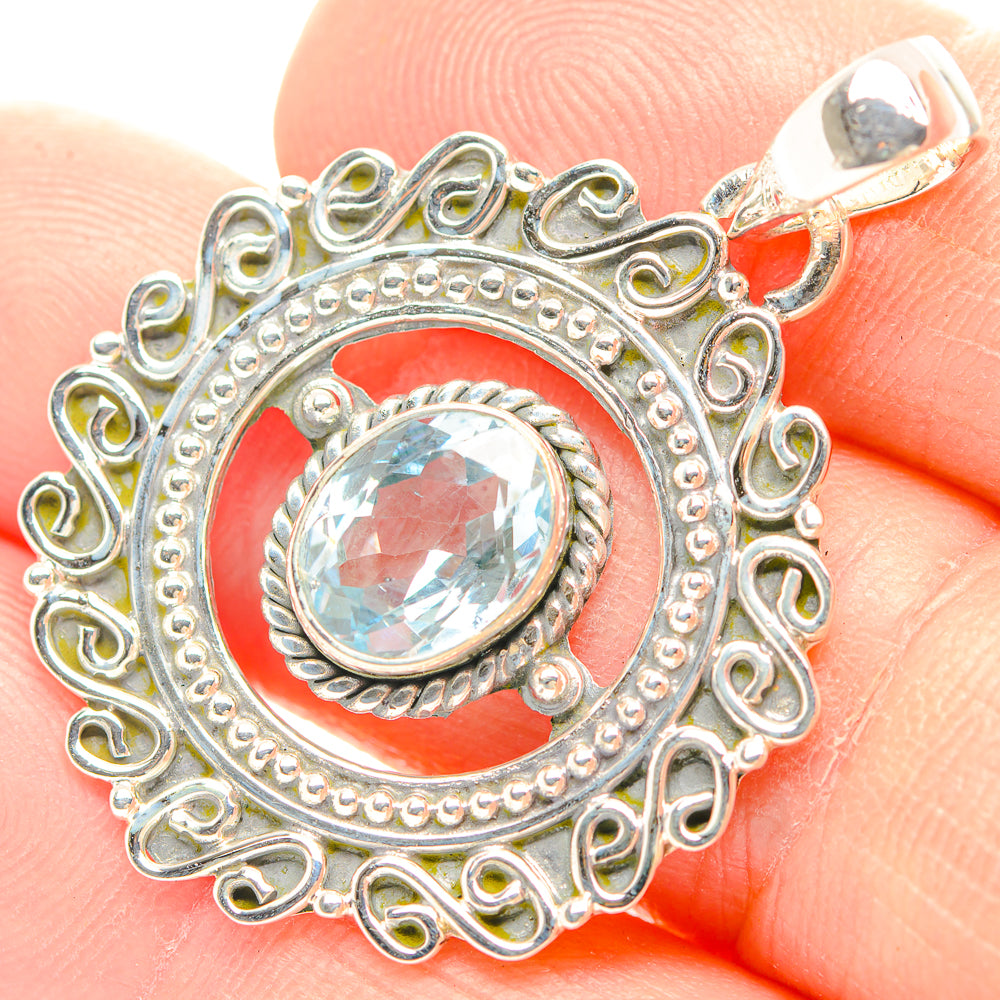 Blue Topaz Pendants handcrafted by Ana Silver Co - PD31932