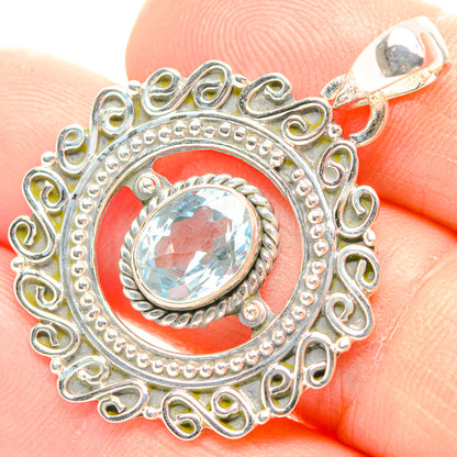 Blue Topaz Pendants handcrafted by Ana Silver Co - PD31932