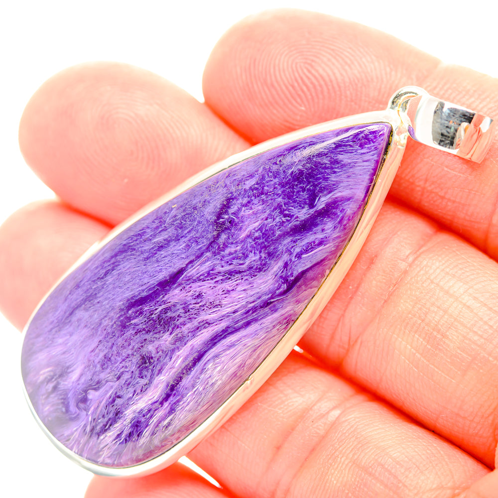 Charoite Pendants handcrafted by Ana Silver Co - PD31936
