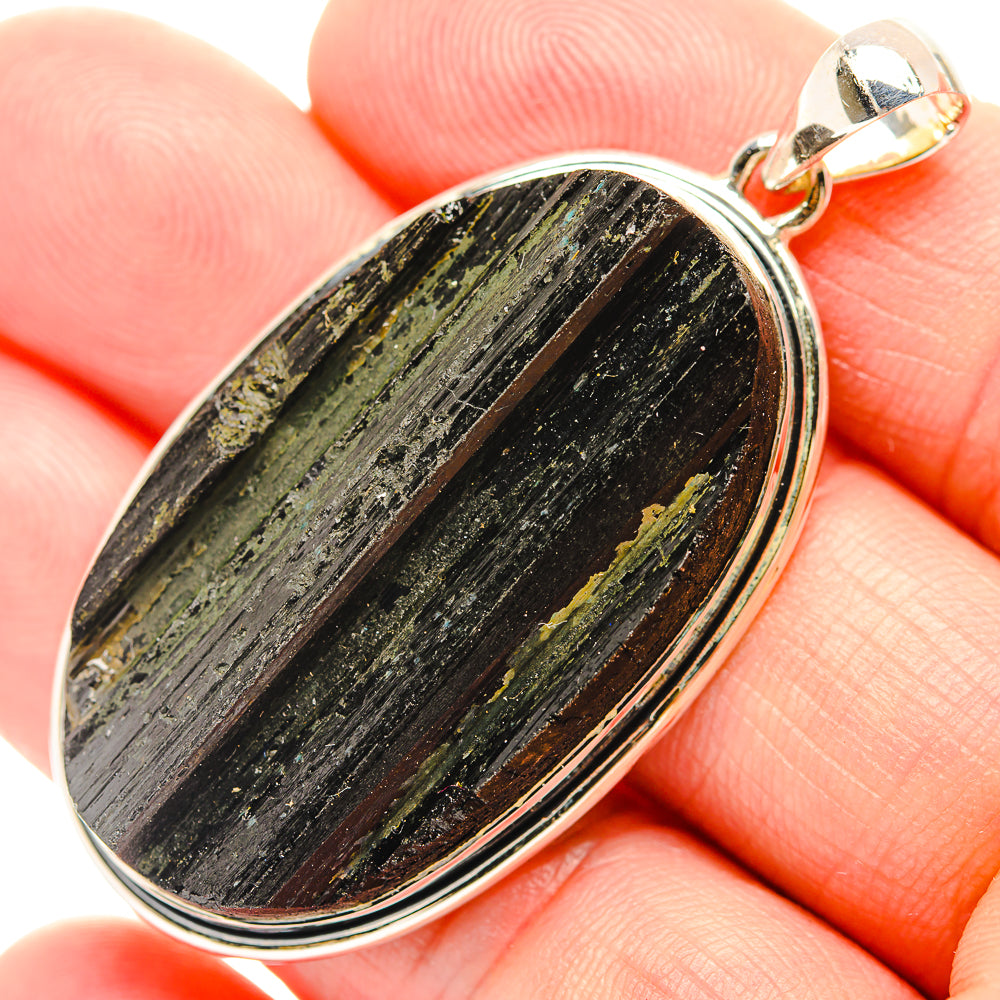 Green Tourmaline Pendants handcrafted by Ana Silver Co - PD31939