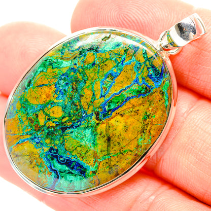 Chrysocolla Pendants handcrafted by Ana Silver Co - PD31942
