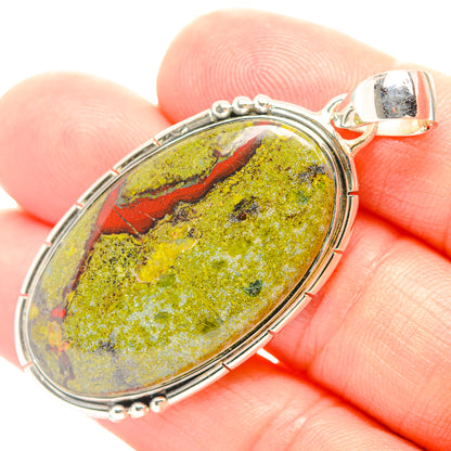Dragon's Bloodstone Pendants handcrafted by Ana Silver Co - PD31943