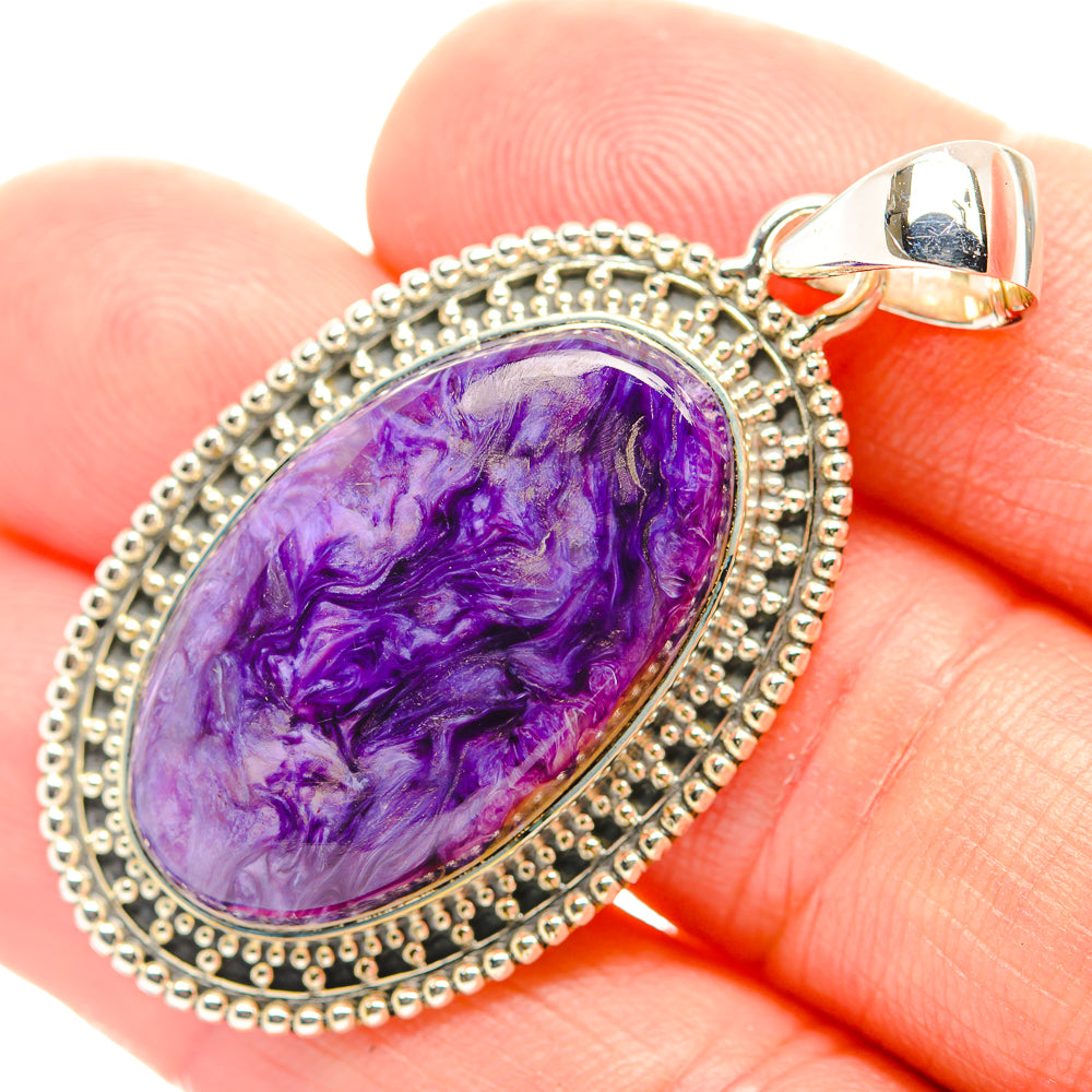 Charoite Pendants handcrafted by Ana Silver Co - PD31946