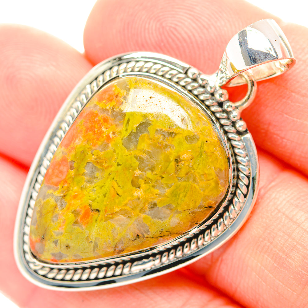 Unakite Pendants handcrafted by Ana Silver Co - PD31947